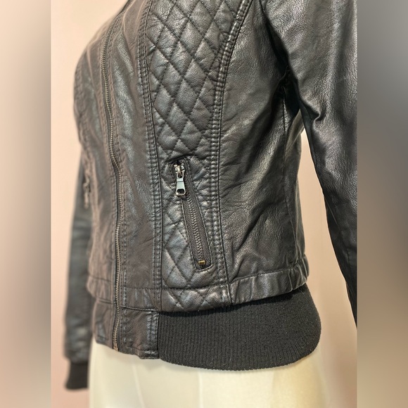 CI SONO faux leather moto bomber jacket - Picture 5 of 9